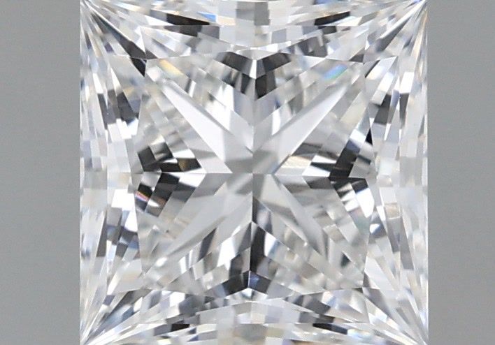 2.07 Carat Princess Shaped, Ideal Cut, E Color, VVS2 Clarity, IGI Certified Lab Grown Diamond