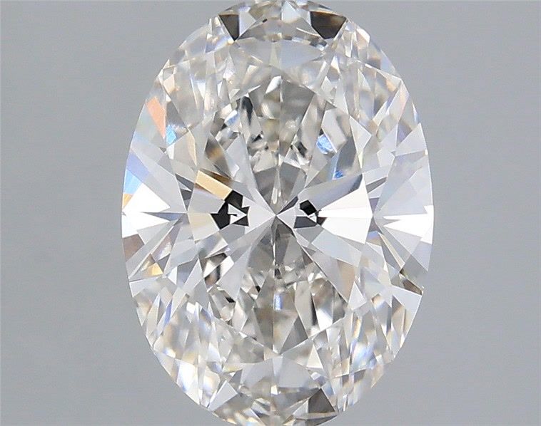 1.84 Carat Oval Shaped, Ideal Cut, G Color, VVS2 Clarity, IGI Certified Lab Grown Diamond