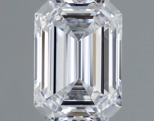 0.75 Carat Emerald Shaped, Ideal Cut, D Color, VVS1 Clarity, IGI Certified Lab Grown Diamond