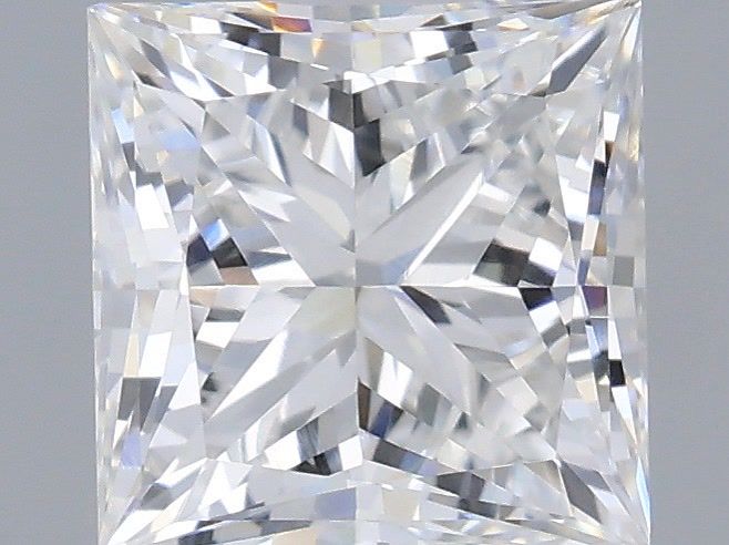 0.76 Carat Princess Shaped, Very Good Cut, D Color, VVS2 Clarity, IGI Certified Lab Grown Diamond