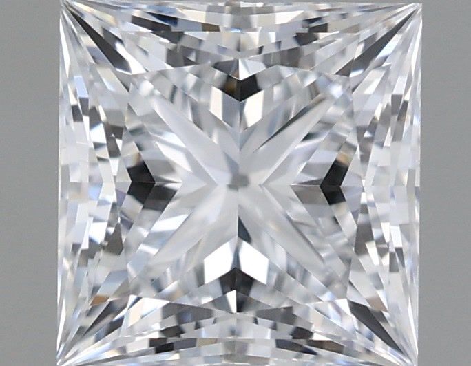 1.52 Carat Princess Shaped, Ideal Cut, E Color, VVS1 Clarity, IGI Certified Lab Grown Diamond