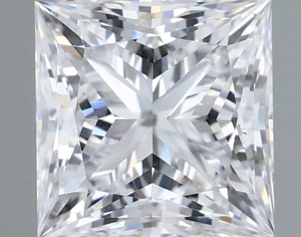1.25 Carat Princess Shaped, Ideal Cut, D Color, VVS2 Clarity, IGI Certified Lab Grown Diamond