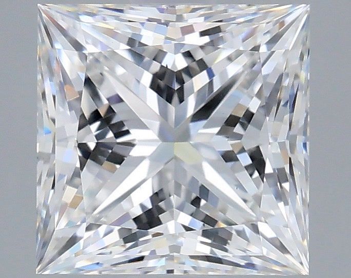 2.69 Carat Princess Shaped, Ideal Cut, E Color, VS1 Clarity, IGI Certified Lab Grown Diamond