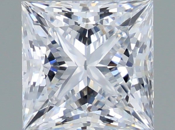 1.09 Carat Princess Shaped, Ideal Cut, D Color, VVS2 Clarity, IGI Certified Lab Grown Diamond