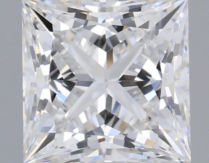 1.25 Carat Princess Shaped, Ideal Cut, E Color, VVS2 Clarity, IGI Certified Lab Grown Diamond