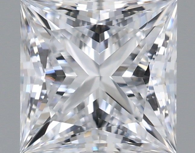1.21 Carat Princess Shaped, Ideal Cut, D Color, VVS2 Clarity, IGI Certified Lab Grown Diamond