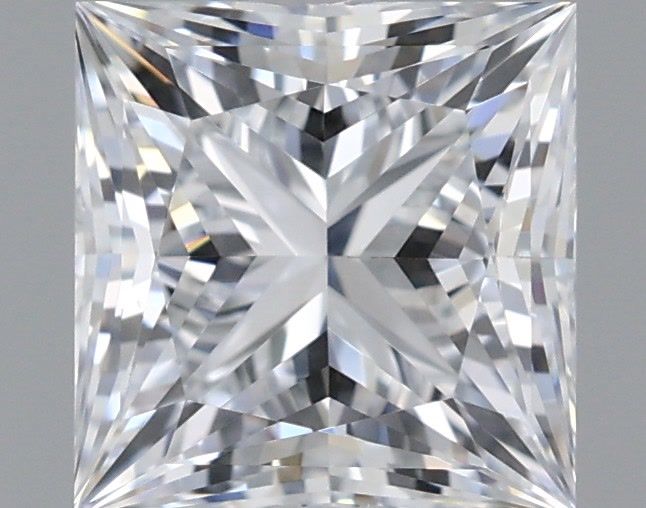 1.20 Carat Princess Shaped, Ideal Cut, E Color, VVS2 Clarity, IGI Certified Lab Grown Diamond