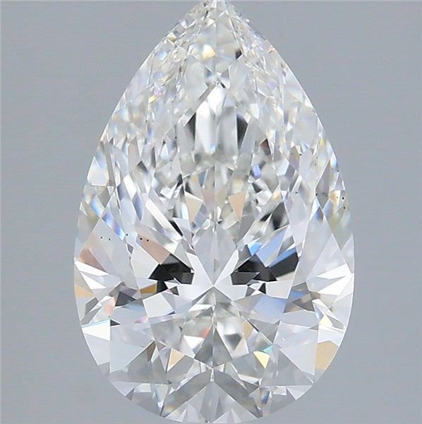 2.59 Carat Pear Shaped, Excellent Cut, F Color, VS1 Clarity, IGI Certified Lab Grown Diamond