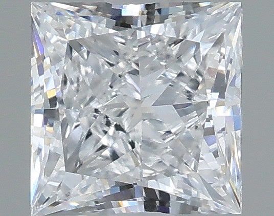 0.74 Carat Princess Shaped, Very Good Cut, D Color, VVS2 Clarity, IGI Certified Lab Grown Diamond