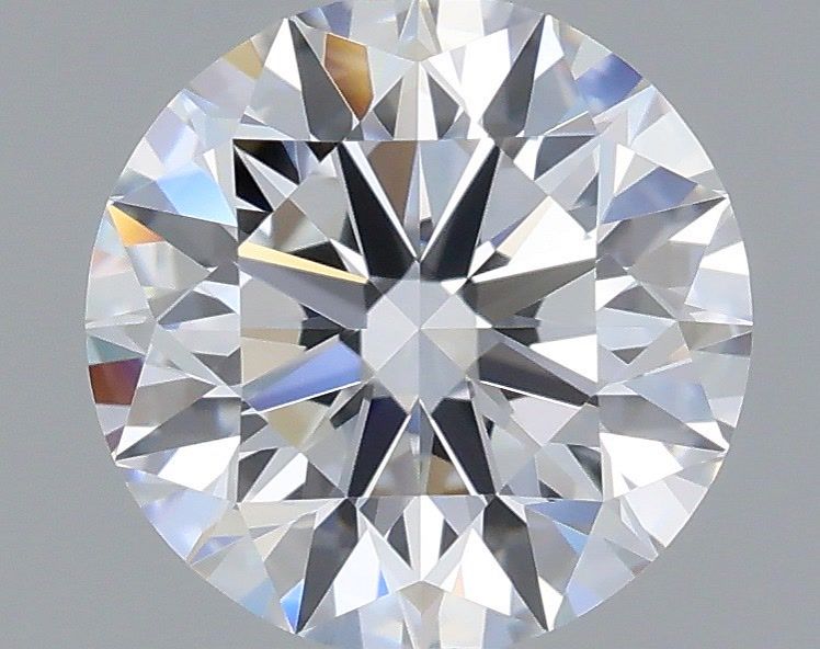 1.08 Carat Round Shaped, Ideal Cut, D Color, VVS2 Clarity, IGI Certified Lab Grown Diamond