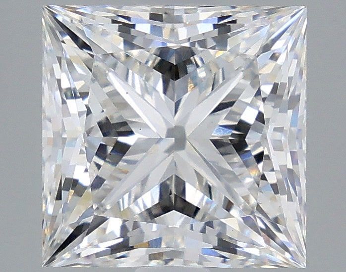 4.22 Carat Princess Shaped, Ideal Cut, F Color, VS1 Clarity, IGI Certified Lab Grown Diamond