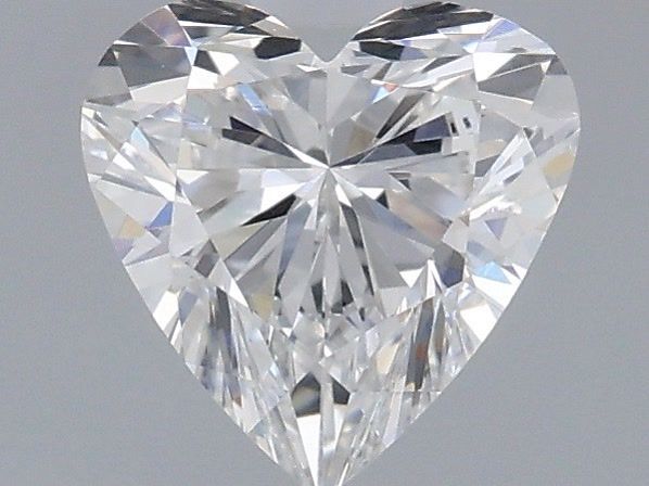 0.65 Carat Heart Shaped, Very Good Cut, D Color, VVS2 Clarity, IGI Certified Lab Grown Diamond