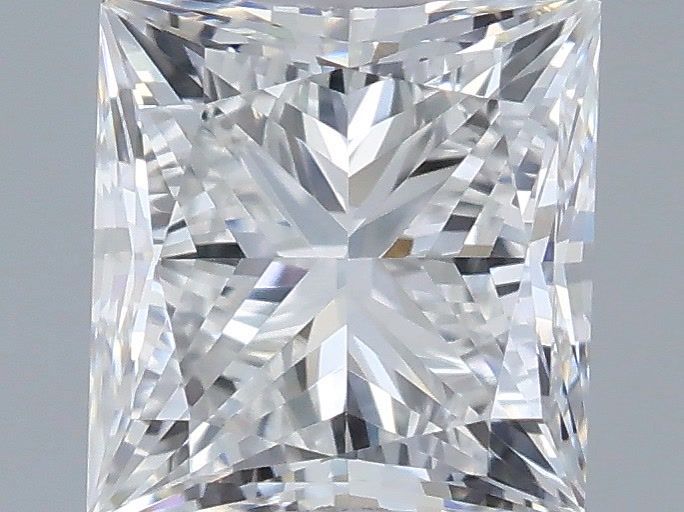0.76 Carat Princess Shaped, Very Good Cut, D Color, VVS2 Clarity, IGI Certified Lab Grown Diamond