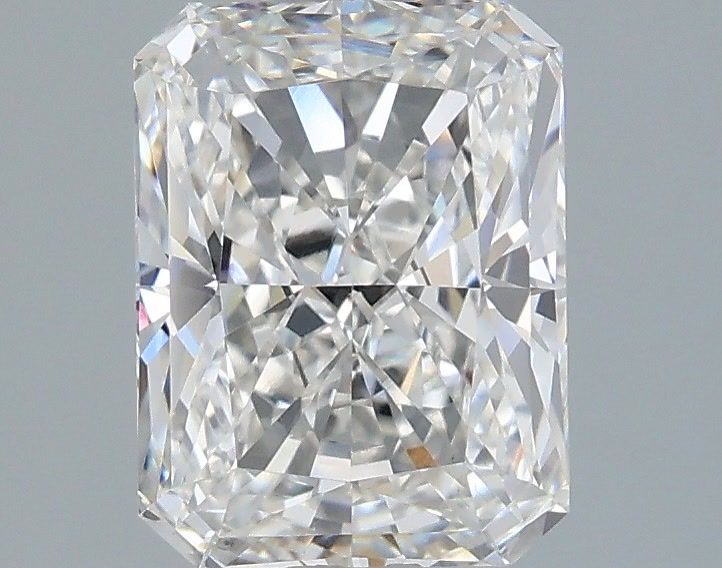2.04 Carat Radiant Shaped, Ideal Cut, F Color, VS1 Clarity, IGI Certified Lab Grown Diamond