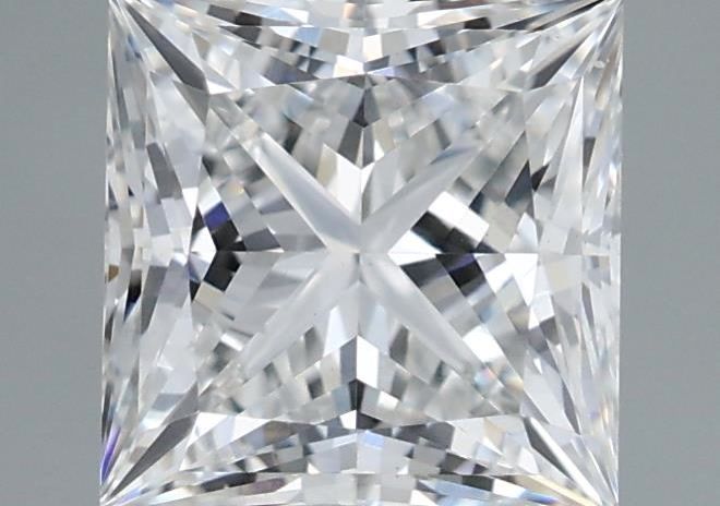 1.24 Carat Princess Shaped, Ideal Cut, E Color, VS1 Clarity, IGI Certified Lab Grown Diamond