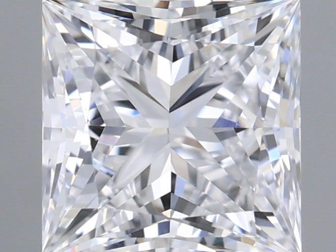1.06 Carat Princess Shaped, Ideal Cut, D Color, IF Clarity, IGI Certified Lab Grown Diamond