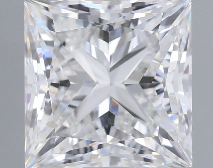 1.55 Carat Princess Shaped, Very Good Cut, E Color, IF Clarity, IGI Certified Lab Grown Diamond