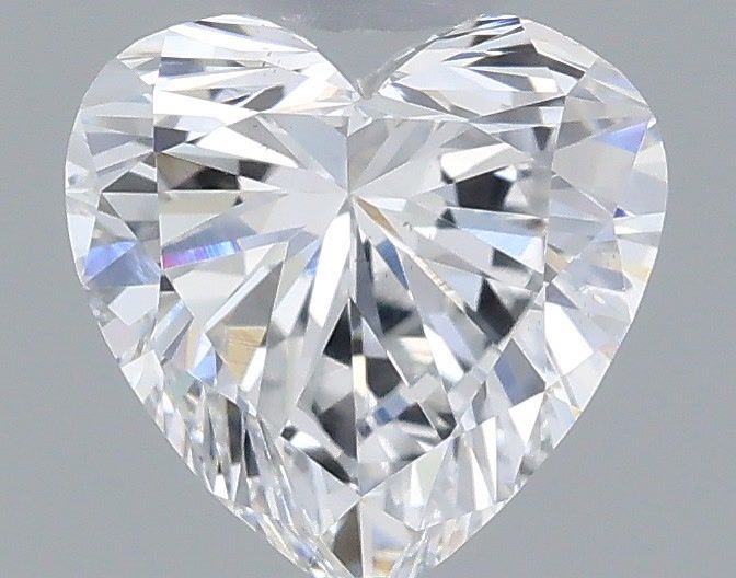 0.57 Carat Heart Shaped, Very Good Cut, D Color, VS2 Clarity, IGI Certified Lab Grown Diamond