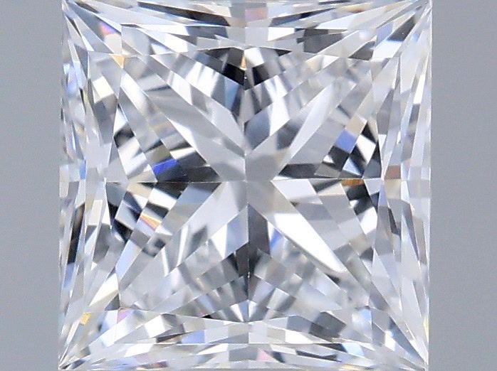 1.10 Carat Princess Shaped, Very Good Cut, D Color, VVS2 Clarity, IGI Certified Lab Grown Diamond