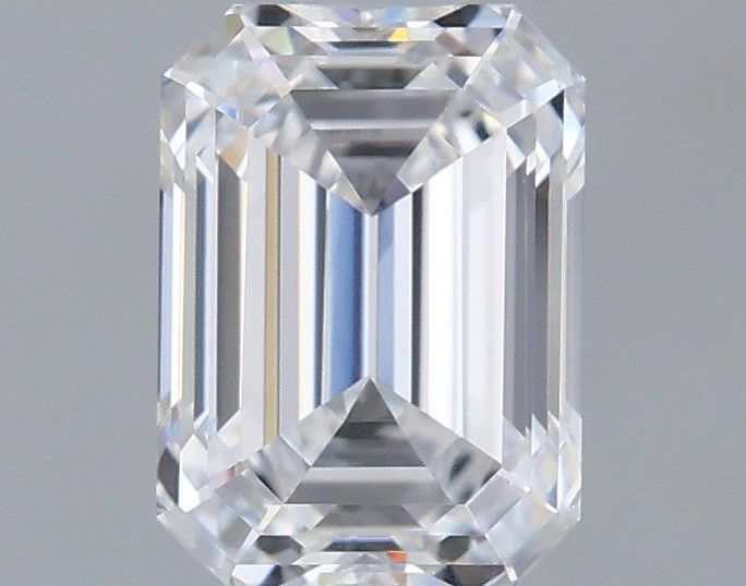 1.07 Carat Emerald Shaped, Ideal Cut, D Color, VVS2 Clarity, IGI Certified Lab Grown Diamond