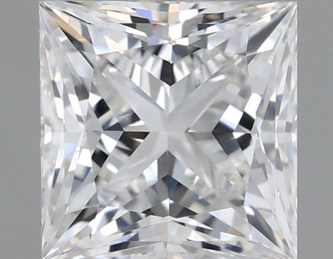 1.58 Carat Princess Shaped, Ideal Cut, E Color, VVS2 Clarity, IGI Certified Lab Grown Diamond