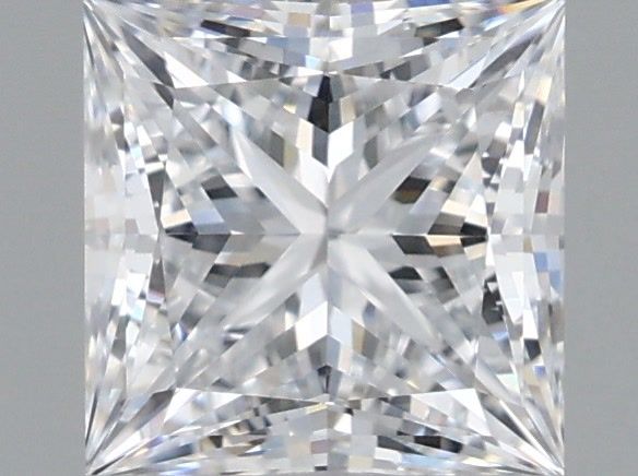 1.24 Carat Princess Shaped, Ideal Cut, D Color, VVS2 Clarity, IGI Certified Lab Grown Diamond