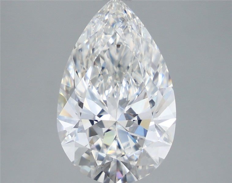 4.20 Carat Pear Shaped, Very Good Cut, F Color, VVS2 Clarity, IGI Certified Lab Grown Diamond