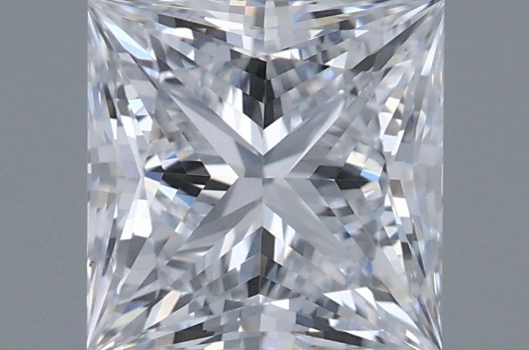 1.03 Carat Princess Shaped, Ideal Cut, D Color, VVS1 Clarity, IGI Certified Lab Grown Diamond
