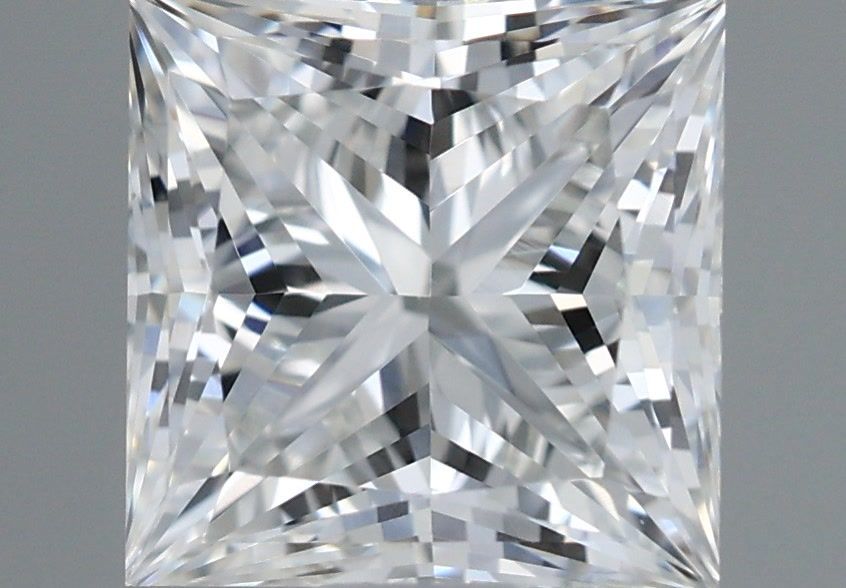 1.09 Carat Princess Shaped, Very Good Cut, F Color, VVS1 Clarity, IGI Certified Lab Grown Diamond