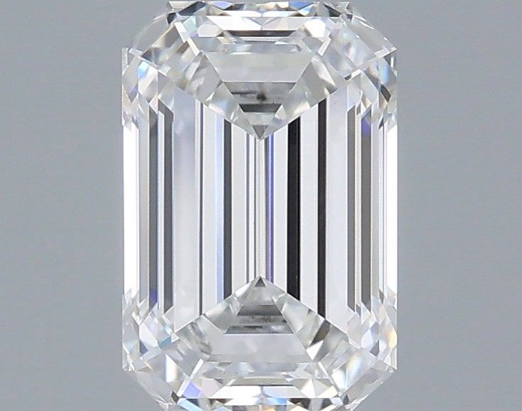 1.60 Carat Emerald Shaped, Ideal Cut, D Color, VVS2 Clarity, IGI Certified Lab Grown Diamond