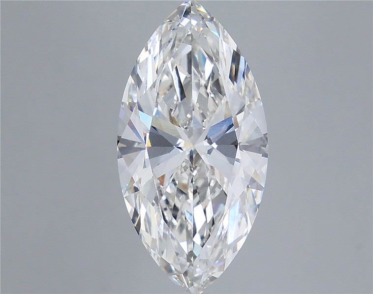 5.17 Carat Marquise Shaped, Ideal Cut, F Color, VVS2 Clarity, IGI Certified Lab Grown Diamond