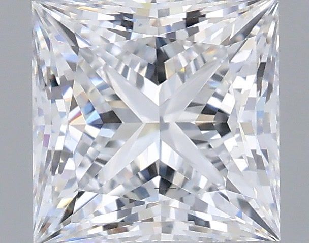 1.21 Carat Princess Shaped, Ideal Cut, D Color, VS2 Clarity, IGI Certified Lab Grown Diamond