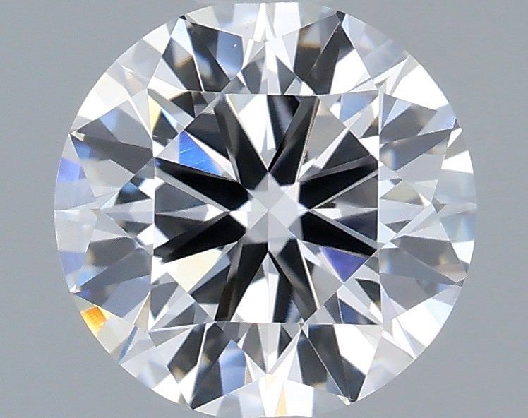 1.08 Carat Round Shaped, Ideal Cut, D Color, VVS2 Clarity, IGI Certified Lab Grown Diamond