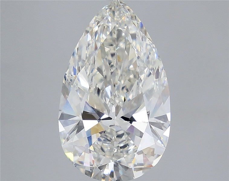 3.72 Carat Pear Shaped, Ideal Cut, F Color, VS2 Clarity, IGI Certified Lab Grown Diamond
