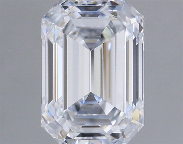 1.56 Carat Emerald Shaped, Ideal Cut, E Color, IF Clarity, IGI Certified Lab Grown Diamond