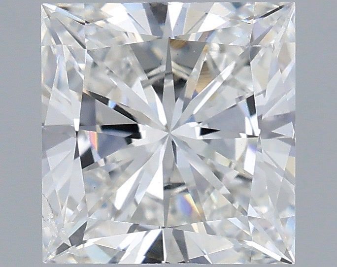 2.02 Carat Princess Shaped, Ideal Cut, F Color, SI1 Clarity, IGI Certified Lab Grown Diamond