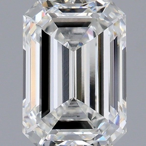 2.09 Carat Emerald Shaped, Ideal Cut, F Color, VVS2 Clarity, IGI Certified Lab Grown Diamond