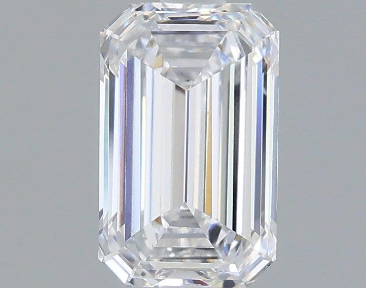 1.44 Carat Emerald Shaped, Excellent Cut, D Color, VVS2 Clarity, IGI Certified Lab Grown Diamond