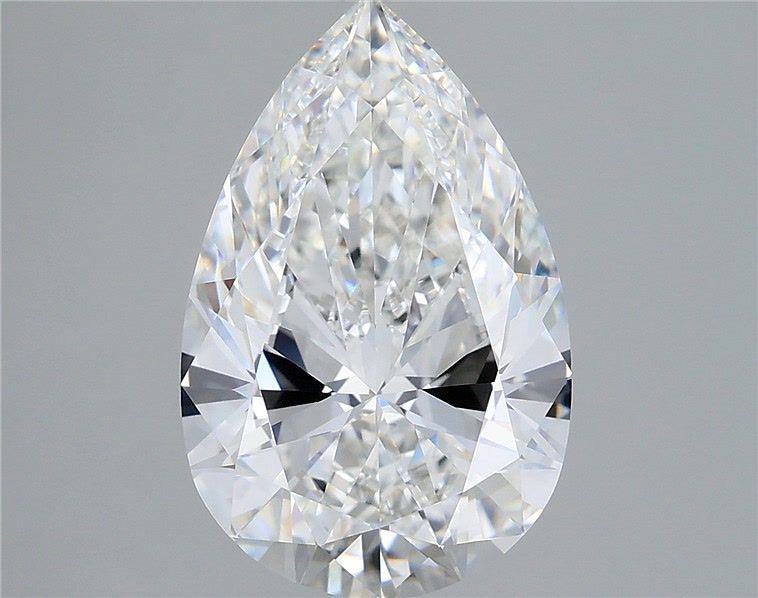 4.53 Carat Pear Shaped, Ideal Cut, F Color, VVS1 Clarity, IGI Certified Lab Grown Diamond