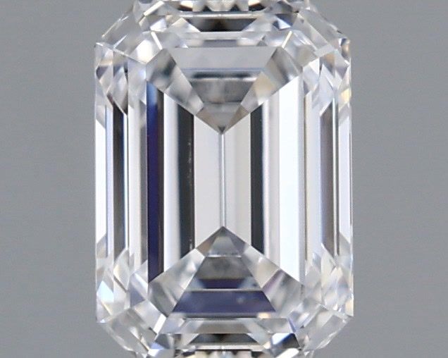 0.96 Carat Emerald Shaped, Ideal Cut, D Color, VS1 Clarity, IGI Certified Lab Grown Diamond