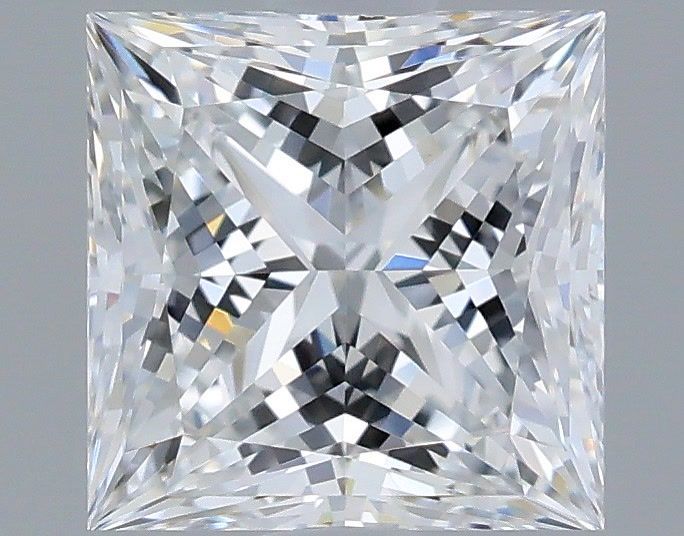 1.23 Carat Princess Shaped, Ideal Cut, D Color, VS1 Clarity, IGI Certified Lab Grown Diamond