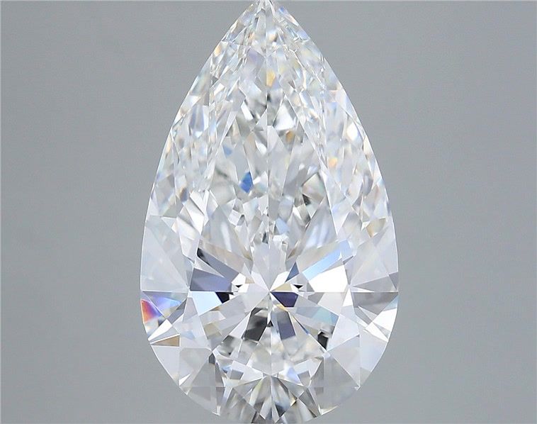 5.10 Carat Pear Shaped, Ideal Cut, E Color, VVS2 Clarity, IGI Certified Lab Grown Diamond