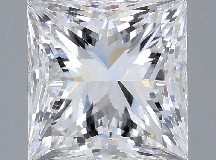 2.49 Carat Princess Shaped, Ideal Cut, E Color, VS1 Clarity, IGI Certified Lab Grown Diamond