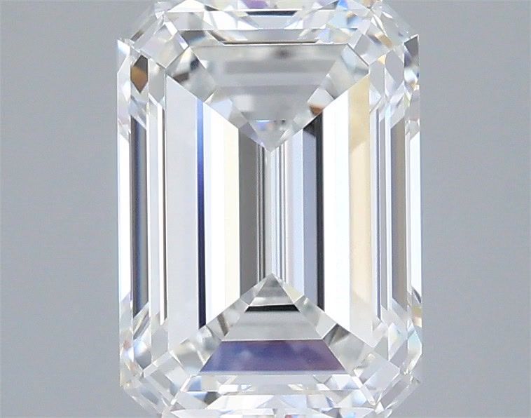 2.60 Carat Emerald Shaped, Ideal Cut, E Color, VVS2 Clarity, IGI Certified Lab Grown Diamond