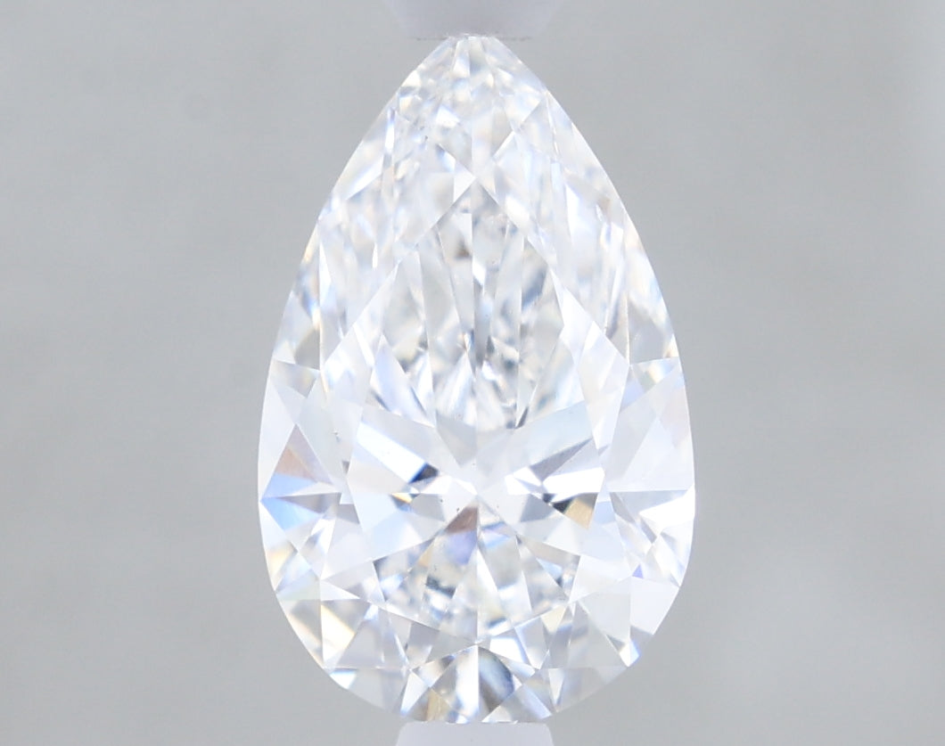 1.11 Carat Pear Shaped, Ideal Cut, D Color, VS1 Clarity, IGI Certified Lab Grown Diamond