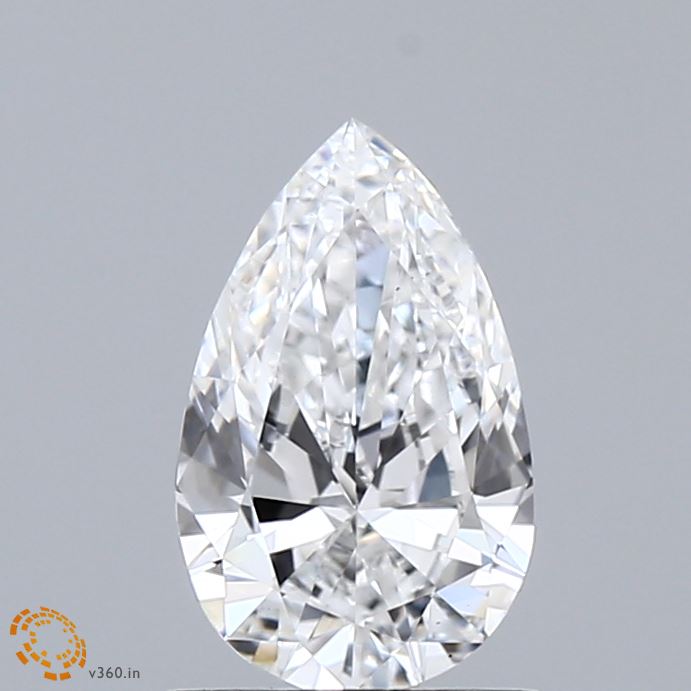 0.96 Carat Pear Shaped, Excellent Cut, E Color, VS1 Clarity, IGI Certified Lab Grown Diamond