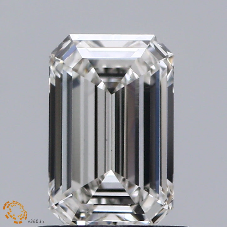 1.01 Carat Emerald Shaped, Ideal Cut, H Color, VS1 Clarity, IGI Certified Lab Grown Diamond