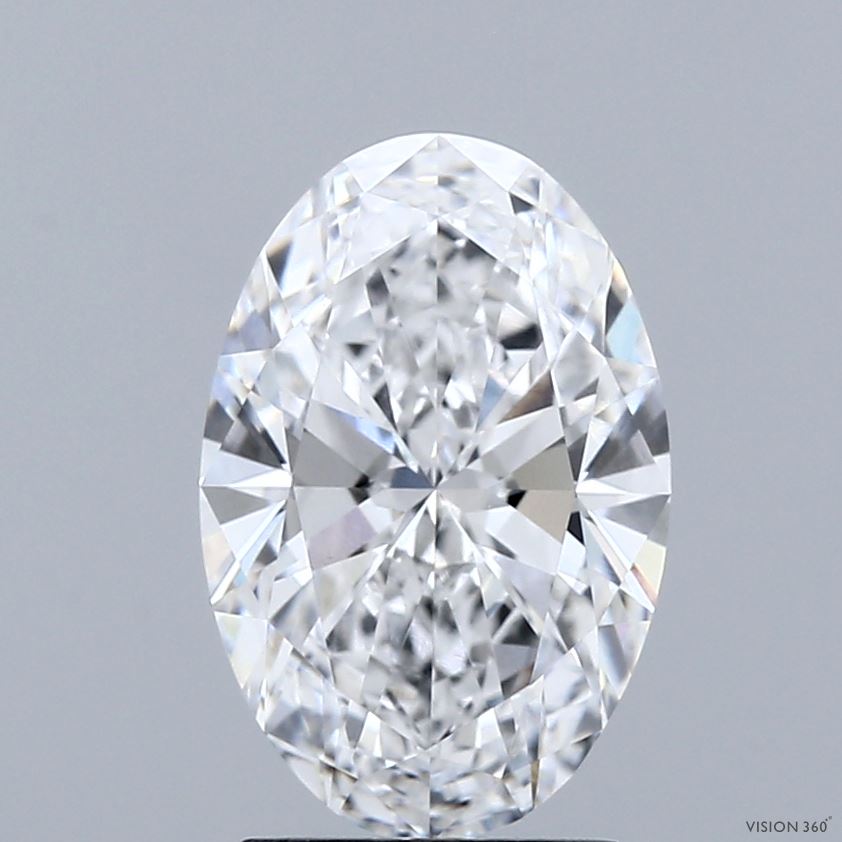 2.22 Carat Oval Shaped, Ideal Cut, E Color, VVS2 Clarity, IGI Certified Lab Grown Diamond