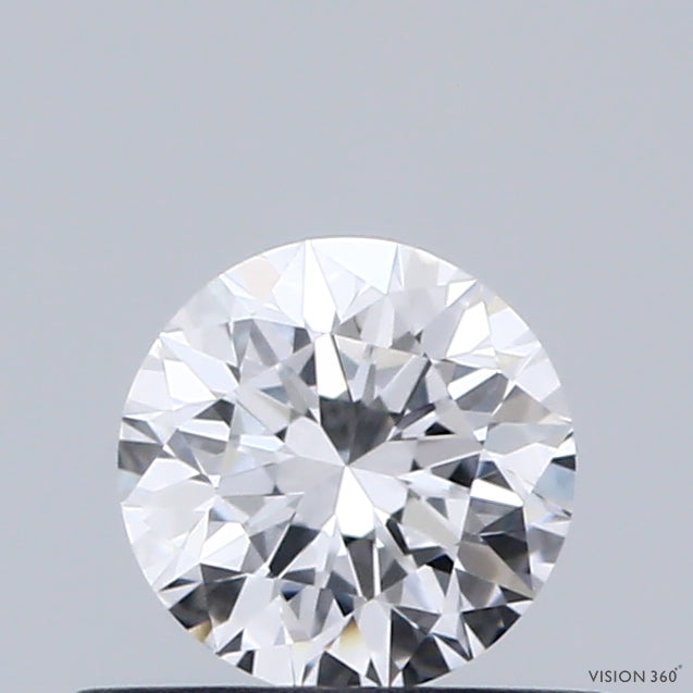 0.47 Carat Round Shaped, Very Good Cut, D Color, VVS2 Clarity, IGI Certified Lab Grown Diamond