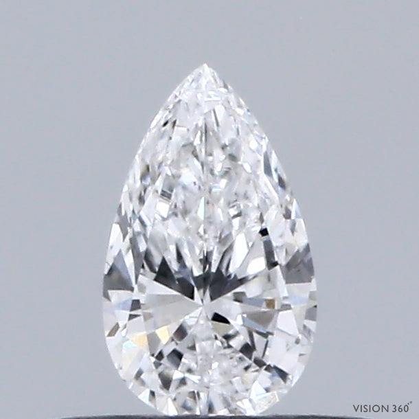 0.32 Carat Pear Shaped, Very Good Cut, D Color, VS1 Clarity, IGI Certified Lab Grown Diamond